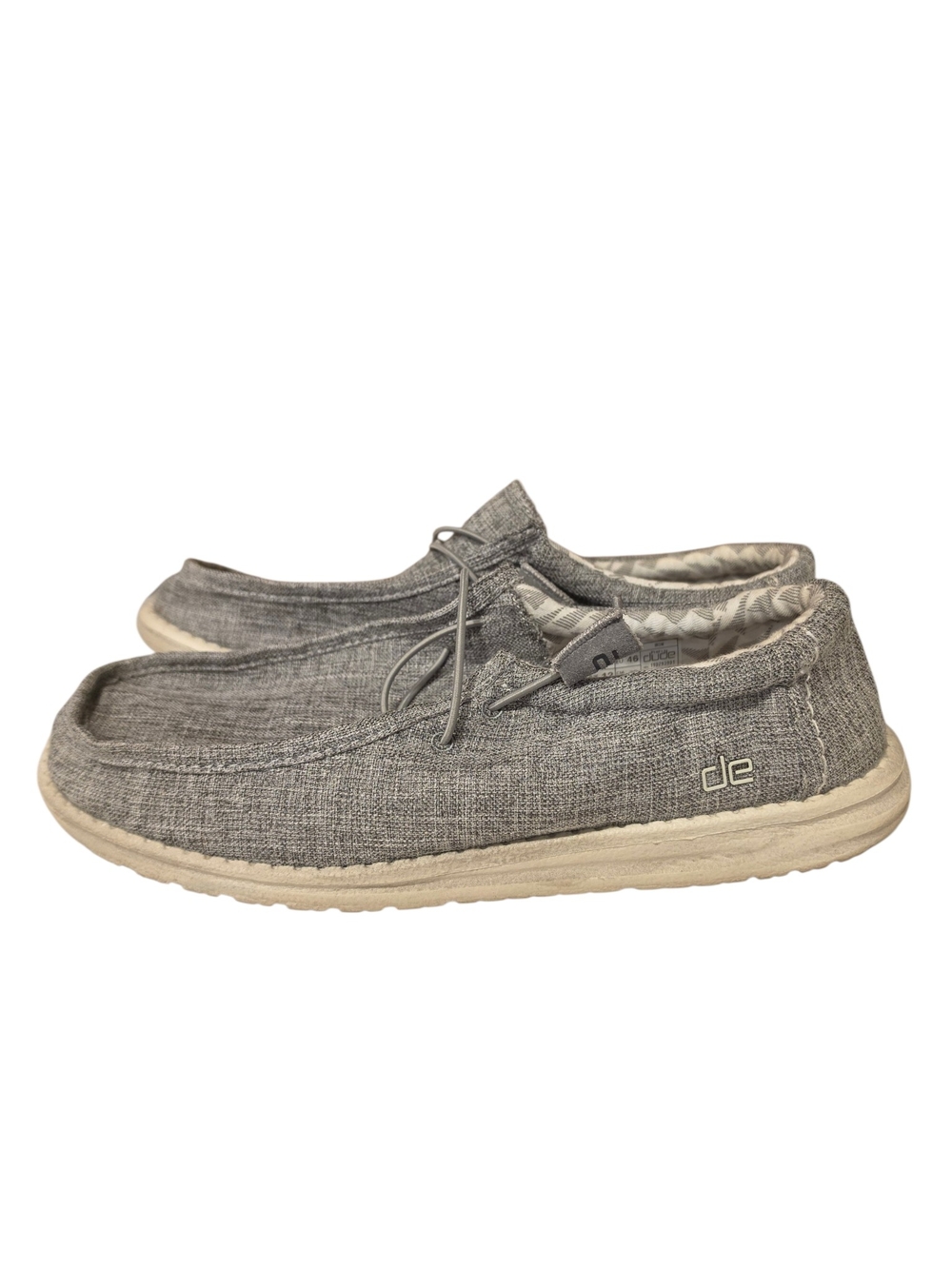 Hey Dude Wally Linen Slip-On in Grey Size 13